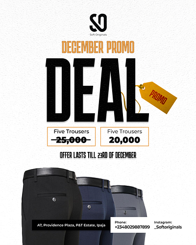 December Promo Deals flyer design graphic design ui