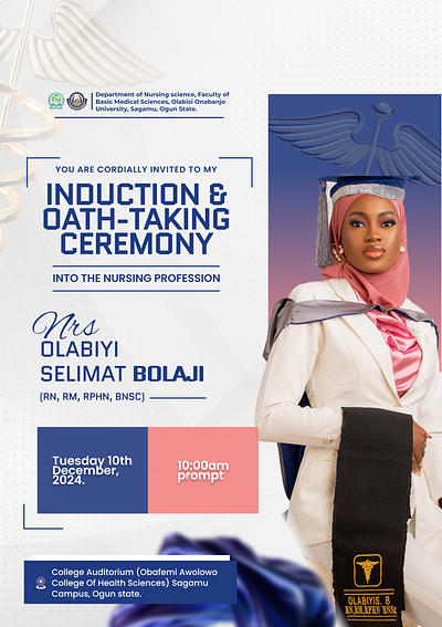 Induction Flyer Design academic design academic flyer design flyer design graphic design ui