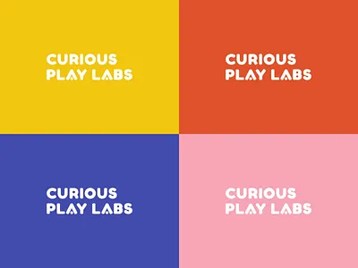 Curious Play Labs brand branding children color colour fun identity kids logo palette science