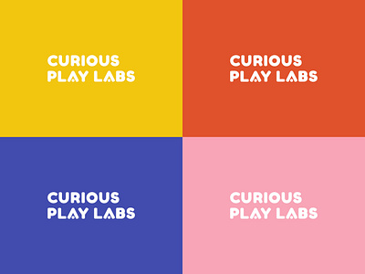 Curious Play Labs brand branding children color colour fun identity kids logo palette science