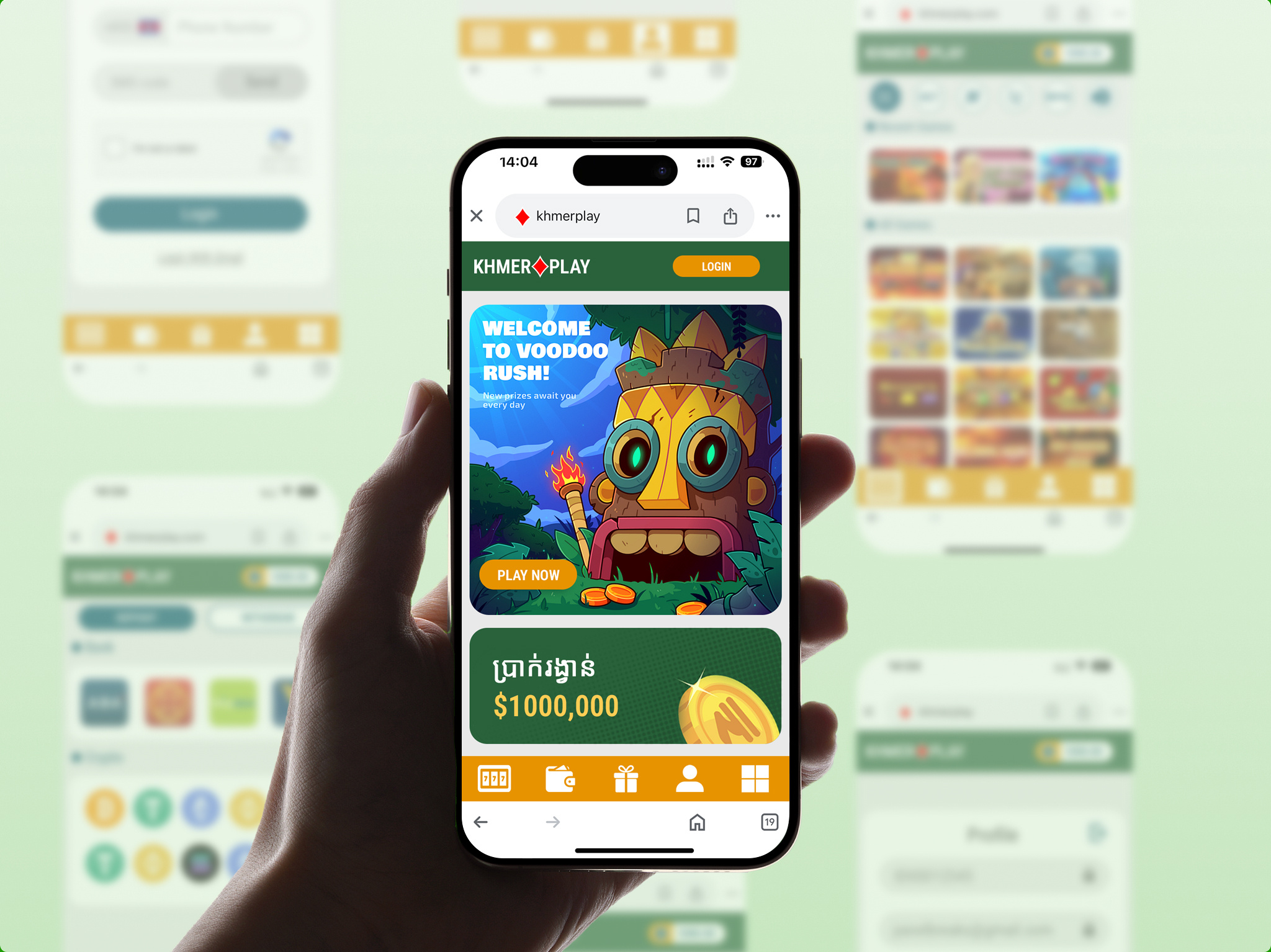 Crypto Wallet Mobile App UI Design android blockchain branding btc casino crypto wallet eth gambling gaming graphic design igamble ios logo mobile app mobile casino mobile design mobile wallet online casino ui ux