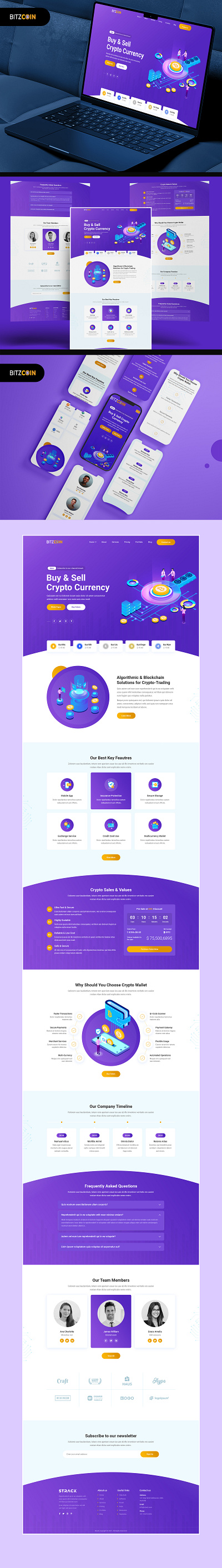 Website Design for a Trading Industry cryptocurrency custom web design figma graphic design icon design illustration interaction design responsive design ui design uxui design web design