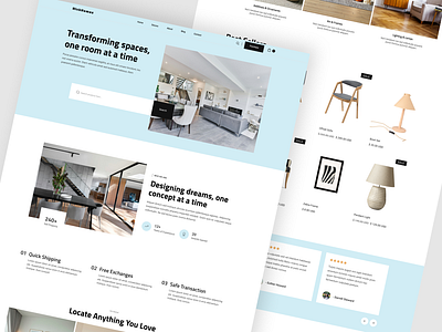 Interior Design Website architecture furniture interior design interior design website landing page product design uiux user interface web design website