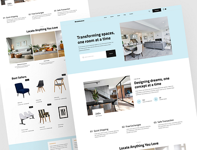 Interior Design Website architecture furniture interior design interior design website landing page product design uiux user interface web design website