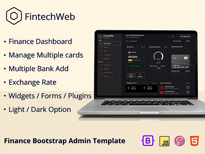 FinTechWeb Admin Dashboard admin bitcoin blockchain blockchaintechnology business credit crypto cryptotrading dashboard app fimtech web finance fintech fintech website money payment plugins tech technology trading web development