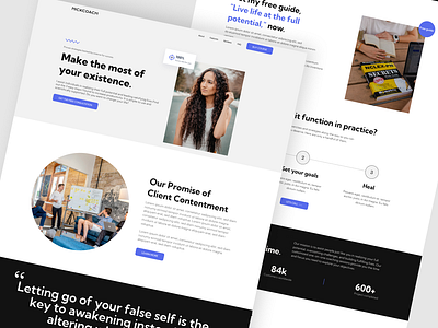 NickCoach-Coaching Website business coaching coaching website corporate landing page marketing uiux user interface web design website