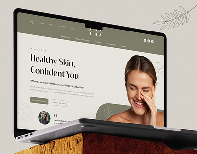 Integrative Dermatology Website branding dermatology graphic design logo skin skin care ui uiux website