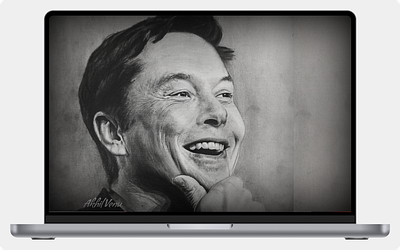 Vision in Graphite: A Tribute to Elon Musk artistic tribute charcoal drawing creative process elon musk entrepreneur portrait graphite art hand drawn art hyperrealism monochrome art pencil sketch realistic portrait shading techniques spacex inspiration tech visionary tesla artwork