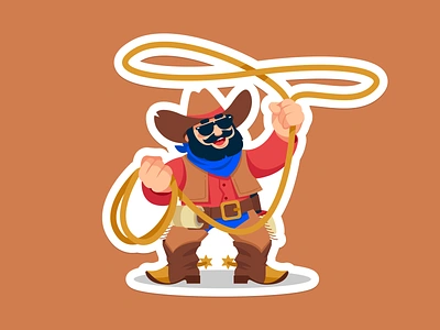 ShipDaddy Mascot Illustration Art branding character character art delivery design design studio digital art digital illustration fulfillment graphic design identity design illustration illustrations illustrator logo mascot mascot art mascot design shipping western