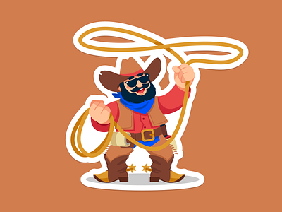 ShipDaddy Mascot Illustration Art branding character character art delivery design design studio digital art digital illustration fulfillment graphic design identity design illustration illustrations illustrator logo mascot mascot art mascot design shipping western