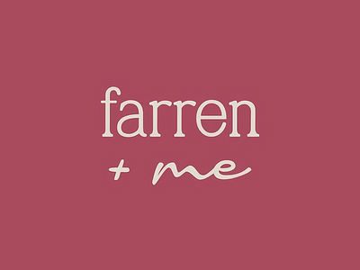 Farren + me : Brandmark Design adventure brand branding branding concept company concept creative creative design creativity design designer icon logo logodesign logomaker logomark logotype mark modern symbol