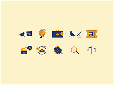 Set of icons project adobeillustrator animationdesign brandexplainer branding design graphic design icon icondesign icons illustration logo logodesign