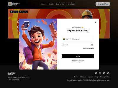 🔐 Login Made Easy! 3d animation design illustration modal popup ui ux website