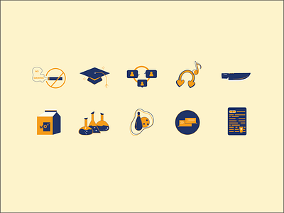 Set of icons adobeillustrator brandexplainer branding design graphic design icon icondesign icons illustration logo ui