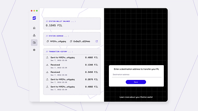 Redesigning Filecoin Station digital assets filecoin station redesign interface design intuitive navigation product design sprint subvisual trust building ui design usability user experience ux design web3 web3 interface