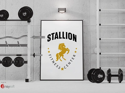 The logo named "Stallion Fitness Center" designed by Ansysoft adaptabledesign adobeillustrator brandrefresh brandvision class communityfirst elevatedbrand exclusivebrand harmoniousbrand logodesign luxurybrand memorablebrand newidentity opulence premiumbrand rebranding strongcommunity timelesselegance vitality