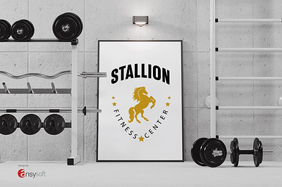 The logo named "Stallion Fitness Center" designed by Ansysoft adaptabledesign adobeillustrator brandrefresh brandvision class communityfirst elevatedbrand exclusivebrand harmoniousbrand logodesign luxurybrand memorablebrand newidentity opulence premiumbrand rebranding strongcommunity timelesselegance vitality