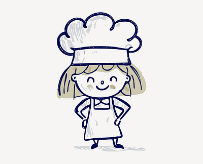 Minimalist One-Line Baker Illustration with Chef’s Hat | Cafe baker character bakery illustration branding character illustration chef cartoon chef design chef hat character childlike design cooking character creative mascot hand drawn style illustration logo minimal illustration modern café branding one line art outline illustration playful chef art