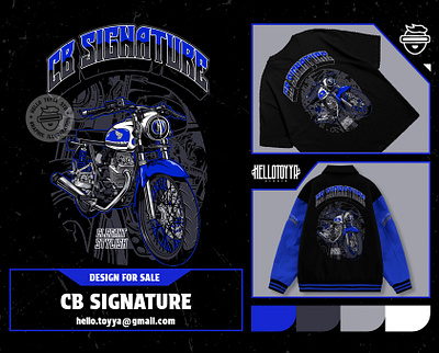 (DESIGN FOR SALE) CB Signature Illustration Tshirt Design anniversary artwork automotive branding cb clothing clothing brand design design for sale graphic design honda illustration modification motorcycle streetwear tshirt design