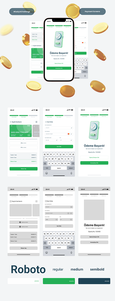 Mobile UI Design: Payment Screens #UIX101 #DailyUI002 dailyui dailyuichallange mobile ui mobile ui deisgn mobileui payment screens payment ui payment ui design ui uix101 uix101challange user interface user interface design uxui uxui design