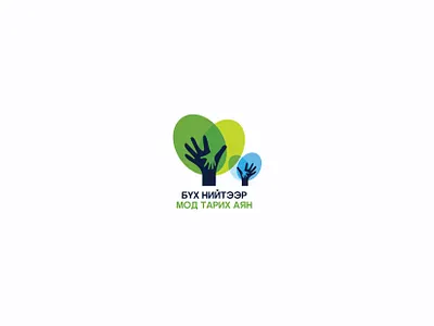 Nationwide tree planting campaign branding design graphic design logo mongolia tree