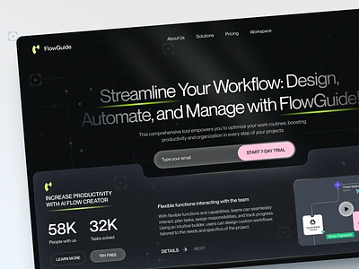 FlowGuide - Web Design for SaaS design graphic design interface product service startup ui uiux ux web website