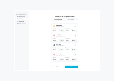 Bulk Payment Flow bulk payment design fintech payments ui ui design ux ux design