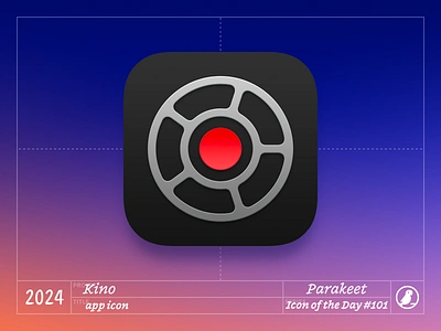 Icon of the Day #101 branding camera design film halide icon icons ios kino logo movie reel vector video