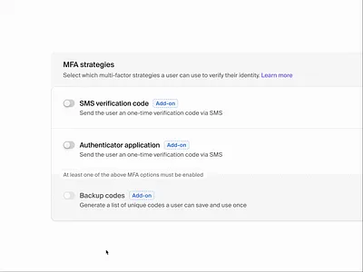 🫨 animation dashboard interaction mfa product design settings toggle ui components ui design ux design web app