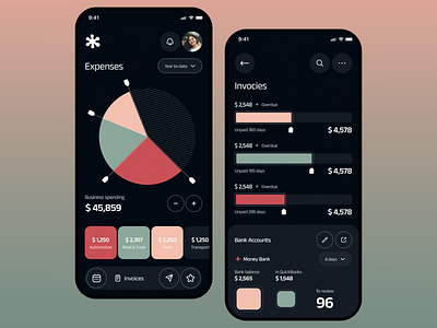 Expenses Monitoring App accounting app design app ui banking business app design expenses finance finance app finance panning interface design invoices mobile app mobile ui mobile ux money management ui ui design ux ux design