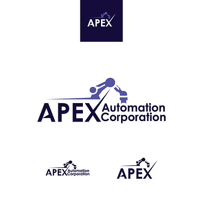 APEX Automation Corporation graphic design logo logo design minilmalist vector