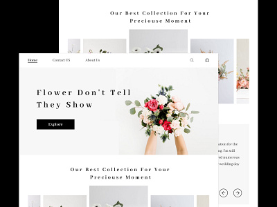 Flower Shop Website flower ui webisite