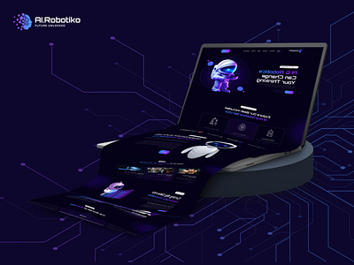 AI.Robotiko - Website UI/UX 3d ai animation branding graphic design motion graphics ui ui design uiux website