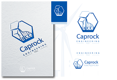 Caprock Engineering branding logo logo design minimalist