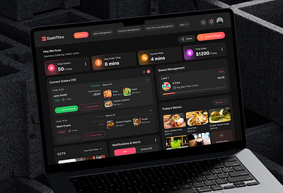 Drive Thru Dashboard UI Design admin dashboard admin panel dashboard dashboard design dashboard ui drive thru drive thru dashboard drive thru food figma food food court food delivery food service ui uiux ux