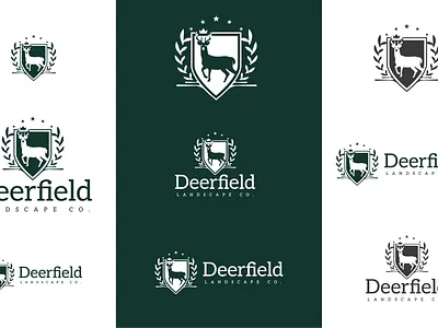 Deerfield branding logo logo design