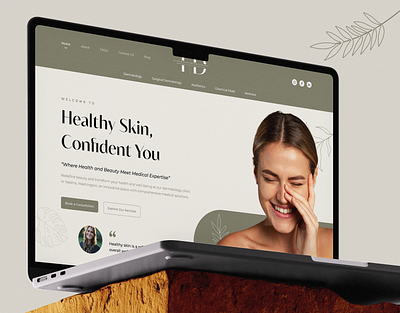 Integrative Dermatology Website animation dermnatology graphic design skin care uiux web page web ui website