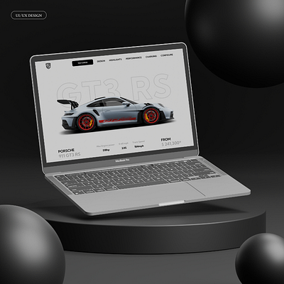 Porsche || Landing Page branding ui