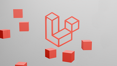 Laravel logo.3D 3d animation graphic design logo ui