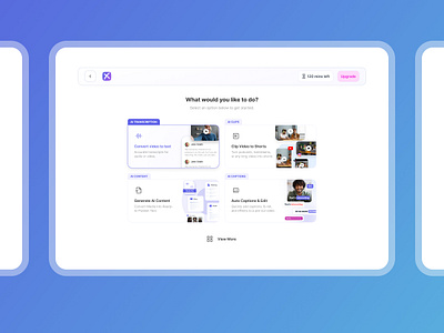 Onboarding Steps — ExemplaryAI ai clips ai tools ai transcript branding clip editor create account design system onboarding processing screen signup transcript ui design user experience user interface