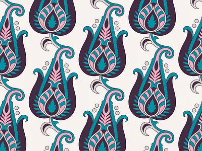 Reinterpreting paisley Print bold branding eastern fashion floral illustration indian modern oriental pattern print repetition seamless shirt surface vectoor illustration vector wallpaper