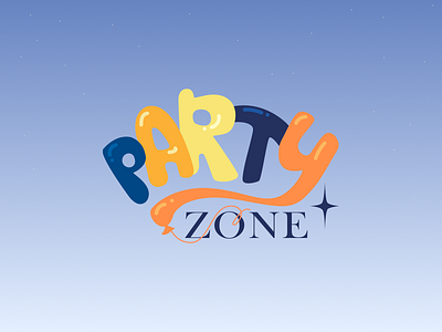 Logo PARTY ZONE branding graphic design logo ui дизайн