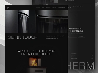 Modern Aesthetic House Fireplace Decoration Website - Contact Us aesthetic branding clean company profile contact us contact us page decoration elegant furniture housing landing page luxury minimalist modern ui ux web design website website design website designer