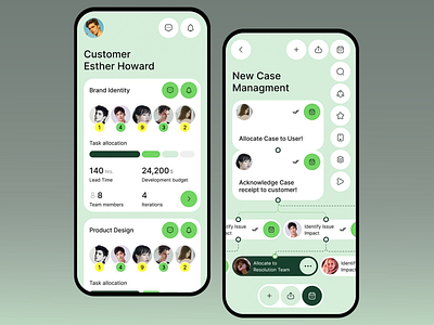 Case Management Mobile App app app design app ui app ux business app case management client communication collaboration customer management design mobile app mobile ui mobile ux productivity project management project tracking task management ui ui design ux