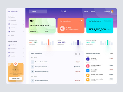 Banking Dashboard UI Concept admin panel ai ai dashboard analytics banking dashboard dashboard design dashboard ui data visulizations design finance fintech management tools product design saas dashboard statistics ui concept ui design web design