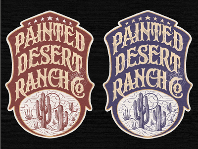 Painted Desert Ranch branding company brand logo company branding company logo design graphic design illustration logo typeface