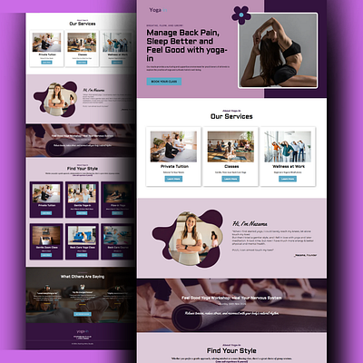 A GHL Yoga Website ghl gohighlevel gohighlevel website kajabi kajabi website landing page design showit web design website website design wordpress wordpress website yoga yoga coach yoga coaching yoga website