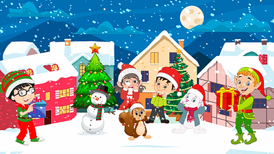 We Wish You a Merry Christmas animation chrismas graphic design jingglebell kids videos marrychrismas motion graphics nurseryrhymes santa wishyoumerrychrismas