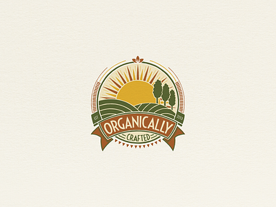 Logo design for a client in organic / bio food market badge logo bio bio food bio logo green foods hand drawn logo healthy food logo logo design natural natural food nature nature logo organic organic food vegetables vintage logo