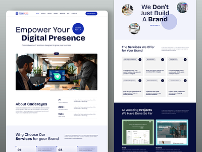 Agency Landing Page agency agency landing agency portfolio agency website corporate porfolio design trend 2025 interface landing page modern landing page modern website portfolio trend 2025 trendy website ui ux website website design